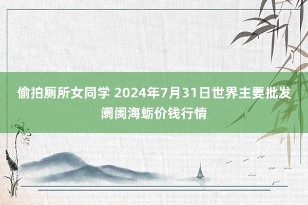 偷拍厕所女同学 2024年7月31日世界主要批发阛阓海蛎价钱行情