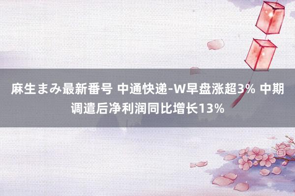 麻生まみ最新番号 中通快递-W早盘涨超3% 中期调遣后净利润同比增长13%