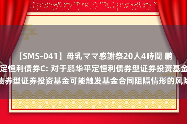 【SMS-041】母乳ママ感謝祭20人4時間 鹏华平定恒利债券A，鹏华平定恒利债券C: 对于鹏华平定恒利债券型证券投资基金可能触发基金合同阻隔情形的风险指示公告