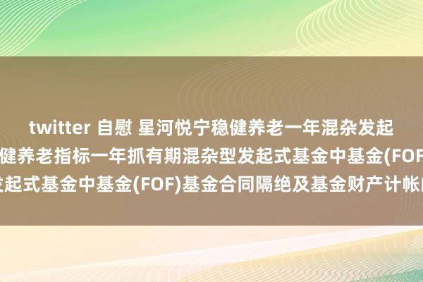 twitter 自慰 星河悦宁稳健养老一年混杂发起(FOF): 对于星河悦宁稳健养老指标一年抓有期混杂型发起式基金中基金(FOF)基金合同隔绝及基金财产计帐的公告